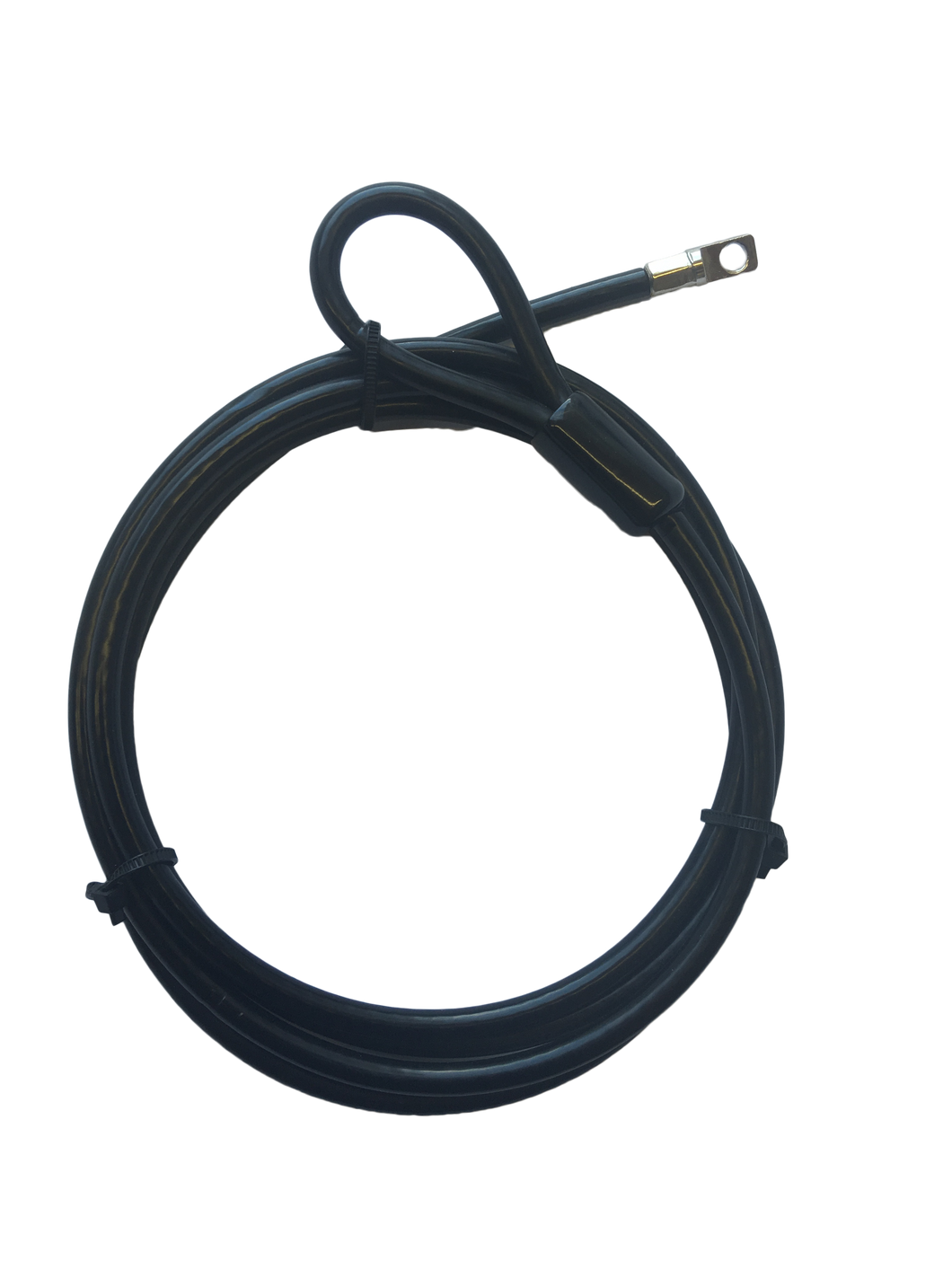 6mm looped security cable with cross drilled hole