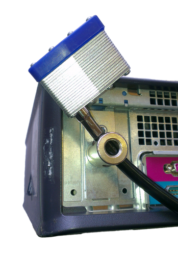 Desktop half expansion security slot bracket