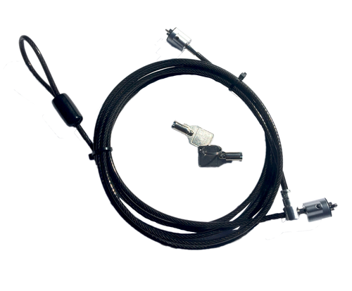 Dual headed slim laptop cable